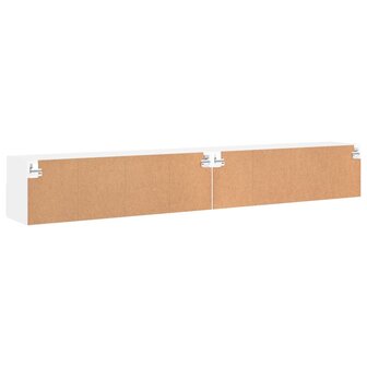 Tv-wandmeubels 2 st 100x30x30 cm bewerkt hout wit 9