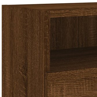 Tv-wandmeubel 100x30x30 cm bewerkt hout bruin eikenkleur 10