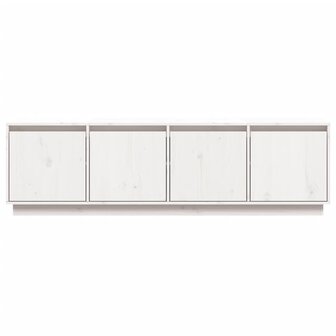 Tv-meubel 156x37x45 cm massief grenenhout wit 5