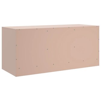 Tv-meubel 99x39x44 cm staal roze 9