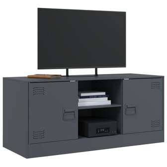 Tv-meubel 99x39x44 cm staal antracietkleurig 4