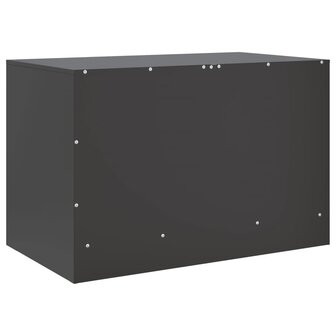 Tv-meubelen 2 st 67x39x44 cm staal zwart 9