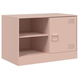 Tv-meubel 67x39x44 cm staal roze 2