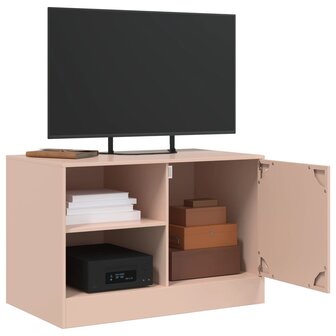 Tv-meubel 67x39x44 cm staal roze 5