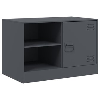 Tv-meubel 67x39x44 cm staal antracietkleurig 2