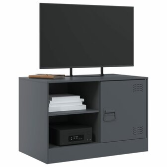 Tv-meubel 67x39x44 cm staal antracietkleurig 4