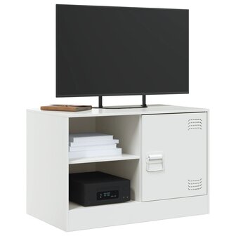 Tv-meubelen 2 st 67x39x44 cm staal wit 3