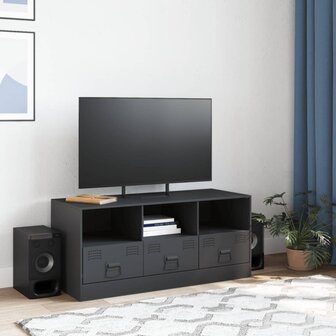 Tv-meubel 99x39x44 cm staal antracietkleurig 3