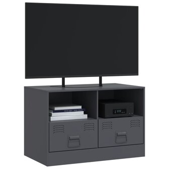 Tv-meubel 67x39x44 cm staal antracietkleurig 4