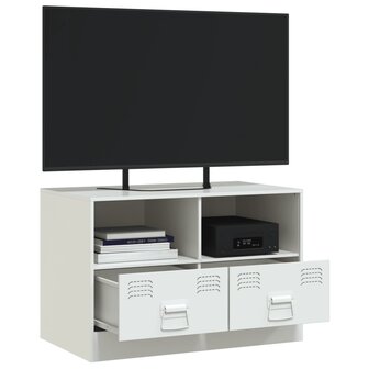 Tv-meubel 67x39x44 cm staal wit 5