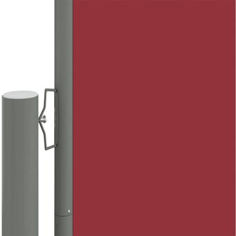 Windscherm uittrekbaar 140x1000 cm rood 3