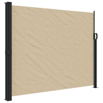 Windscherm uittrekbaar 160x600 cm beige 2