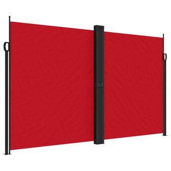 Windscherm uittrekbaar 200x1000 cm rood 2