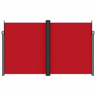 Windscherm uittrekbaar 200x1000 cm rood 3