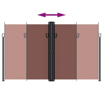 Windscherm uittrekbaar 200x1000 cm bruin 5