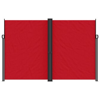 Windscherm uittrekbaar 220x1000 cm rood 3