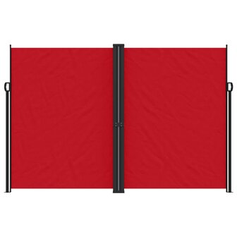 Windscherm uittrekbaar 220x600 cm rood 3