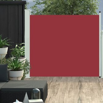 Tuinscherm uittrekbaar 100x300 cm rood 1