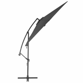 Zweefparasol met aluminium paal 300 cm antraciet 3