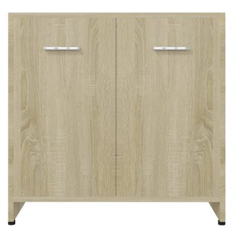 Badkamerkast 60x33x61 cm bewerkt hout sonoma eikenkleurig 5