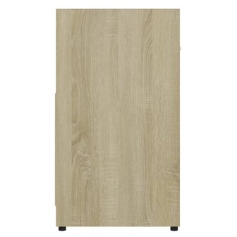 Badkamerkast 60x33x61 cm bewerkt hout sonoma eikenkleurig 7