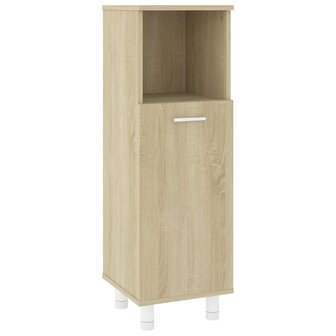 Badkamerkast 30x30x95 cm bewerkt hout sonoma eikenkleurig 2