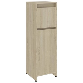 Badkamerkast 30x30x95 cm bewerkt hout sonoma eikenkleurig 2