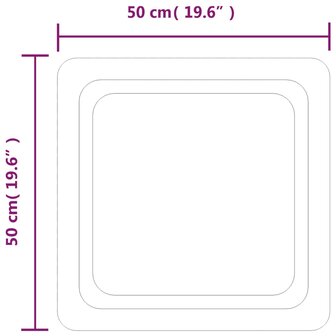 Badkamerspiegel LED 50x50 cm 5