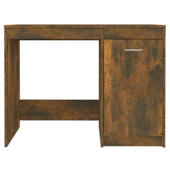 Bureau 100x50x76 cm bewerkt hout gerookt eikenkleurig 4