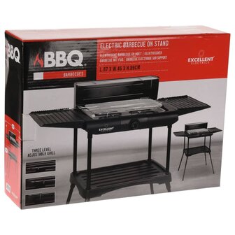 ProGarden Barbecue elektrisch op standaard 2000 W zwart 3