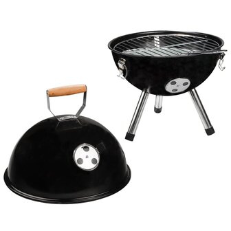 HI Houtskoolkogelbarbecue mini zwart 4