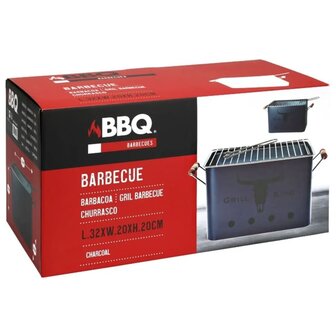 ProGarden Barbecuegrill rechthoekig mat donkerblauw 2