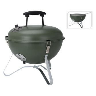 ProGarden Kogelbarbecue 37 cm olijfgroen 1