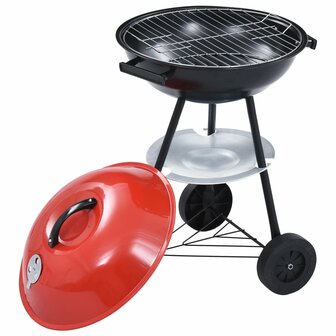 Kogelbarbecue houtskool met wieltjes XXL 44 cm 4