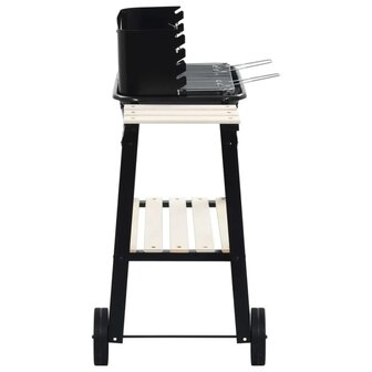 ProGarden Houtskoolbarbecue 86,5 cm zwart 2