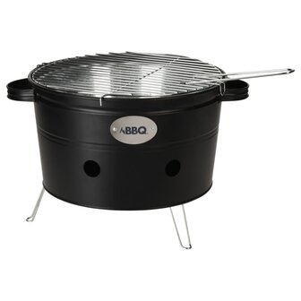 ProGarden Barbecue emmer met 2 handvatten 34,5 cm matzwart 1