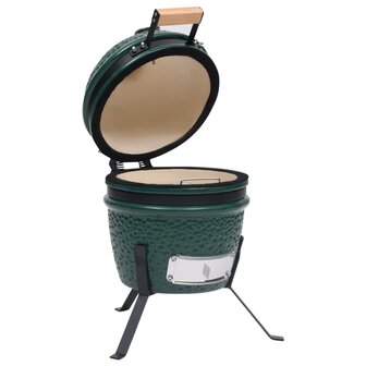 Kamado barbecue 56 cm keramiek groen 4