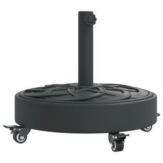 Parasolvoet met wielen voor stok van &Oslash;38 / 48 mm 27 kg rond 2