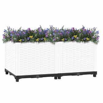 Plantenbak verhoogd 80x40x38 cm polypropeen 2