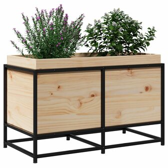 Plantenbak 80x40x50 cm massief grenenhout 4