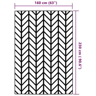Buitenkleed 160x230 cm PP grijs 6