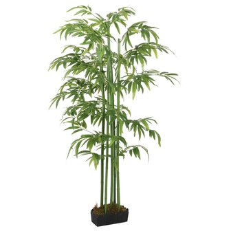 Kunstplant bamboe 384 bladeren 120 cm groen 1