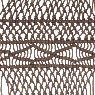 Gordijn macram&eacute; 140x240 cm katoen taupe 4