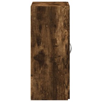 Archiefkast 60x32x77,5 cm bewerkt hout gerookt eikenkleurig 5