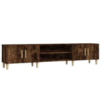 Tv-meubel 180x31,5x40 cm bewerkt hout gerookt eikenkleurig 2