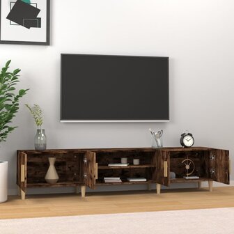 Tv-meubel 180x31,5x40 cm bewerkt hout gerookt eikenkleurig 3