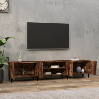 Tv-meubel 180x31,5x40 cm bewerkt hout gerookt eikenkleurig 3