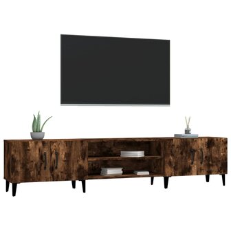 Tv-meubel 180x31,5x40 cm bewerkt hout gerookt eikenkleurig 4