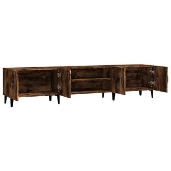 Tv-meubel 180x31,5x40 cm bewerkt hout gerookt eikenkleurig 7