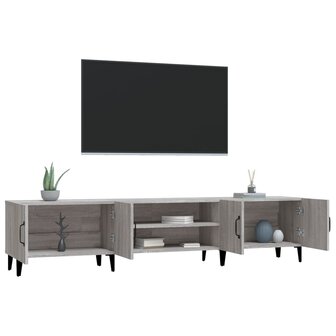 Tv-meubel 180x31,5x40 cm bewerkt hout grijs sonoma eikenkleurig 5